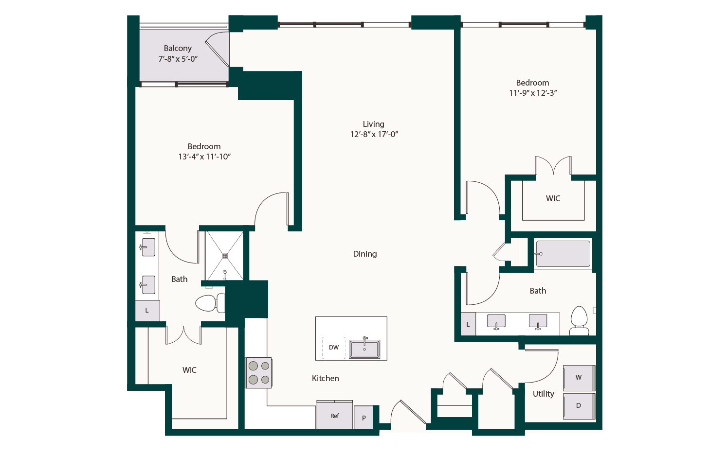 Floor plan layout diagram for B5
